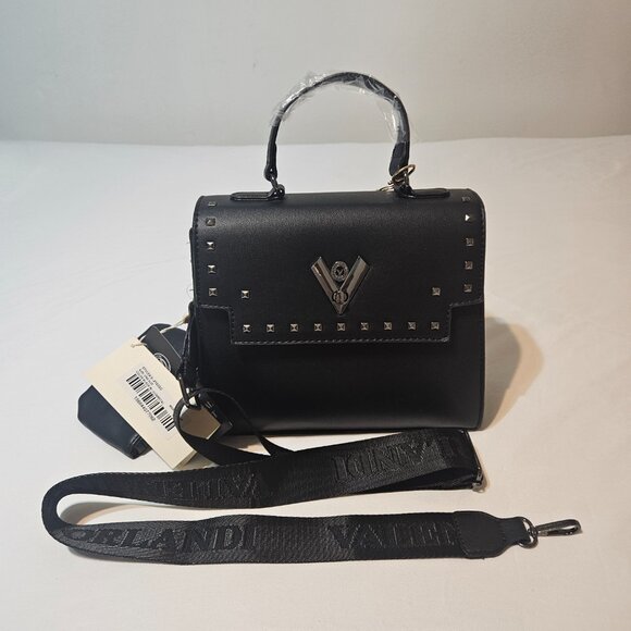 Valentino Orlandi Black Crossbody Bag w/ Wallet NWT Includes cute Bag charm - Picture 2 of 11